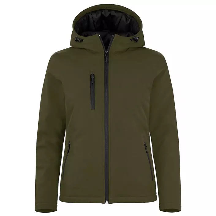 Clique lined women's softshell jacket, Fog Green, large image number 0
