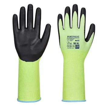 Portwest A632 cut protection gloves Cut D, Green/Black