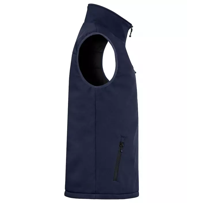 Clique lined softshell vest, Dark navy, large image number 3