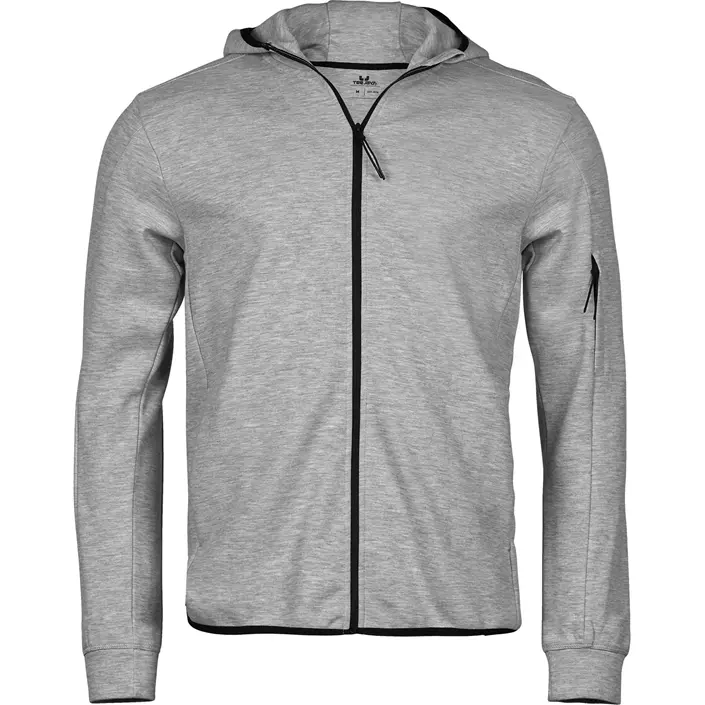 Tee Jays Athletic hættetrøje med lynås, Heather Grey, large image number 0
