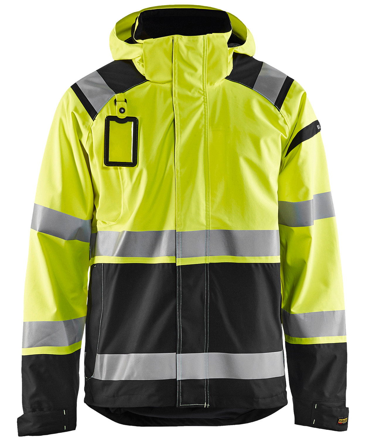 Bl&aring;kl&auml;der skaljacka, Varsel Gul/Svart