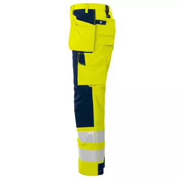 ProJob craftsman trousers 6506, Hi-Vis yellow/marine