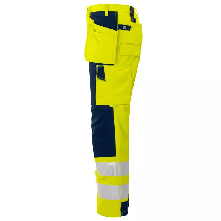 ProJob craftsman trousers 6506, Hi-Vis yellow/marine, large image number 1