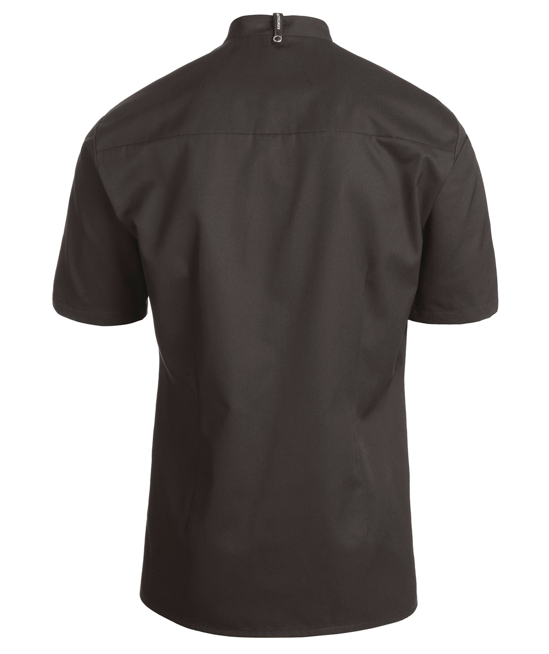 Kentaur modern fit short-sleeved  chefs shirt/server shirt, Black, large image number 2