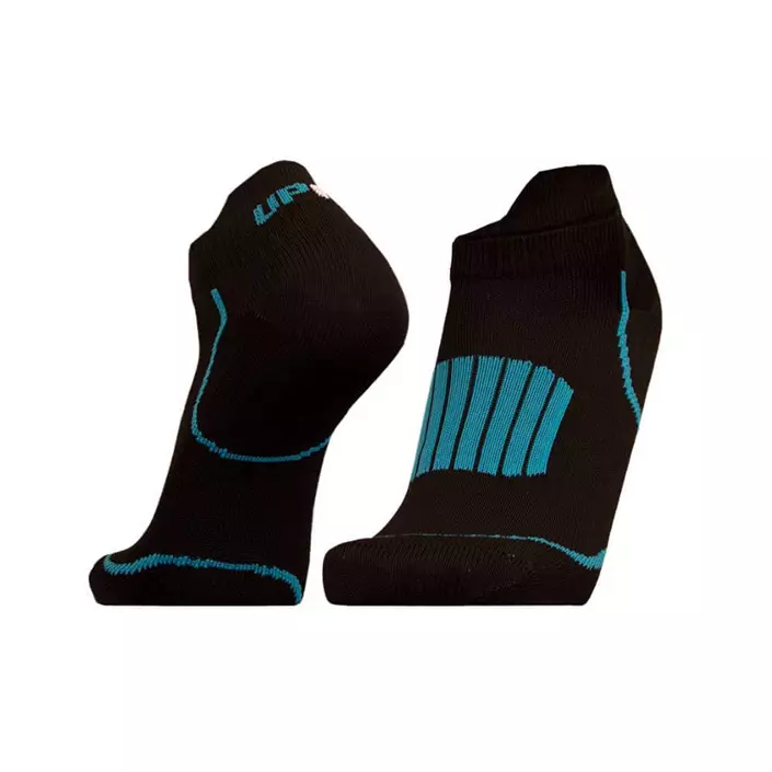 UphillSport Front Low running socks, Black/Blue, large image number 1