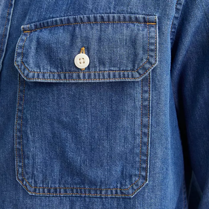 Jack & Jones JJETRAVIS Denim Hemd, Medium Blue Denim, large image number 4
