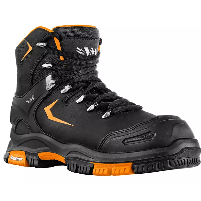VM Footwear Los Angeles safety boots S3, Black/Orange, large image number 0