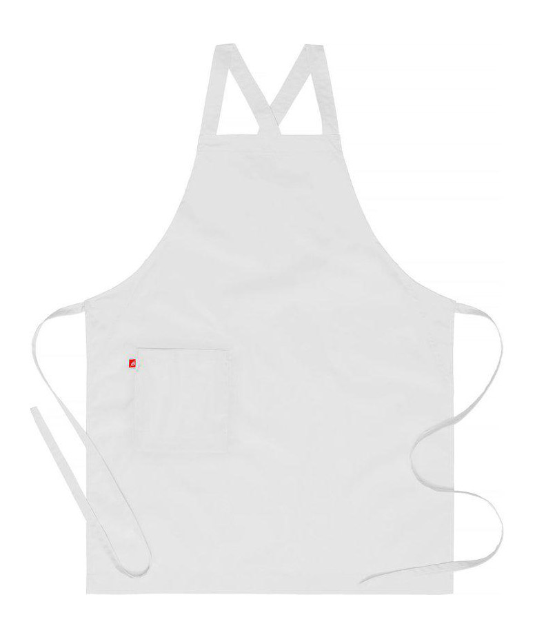 Segers 4577 bib apron, White