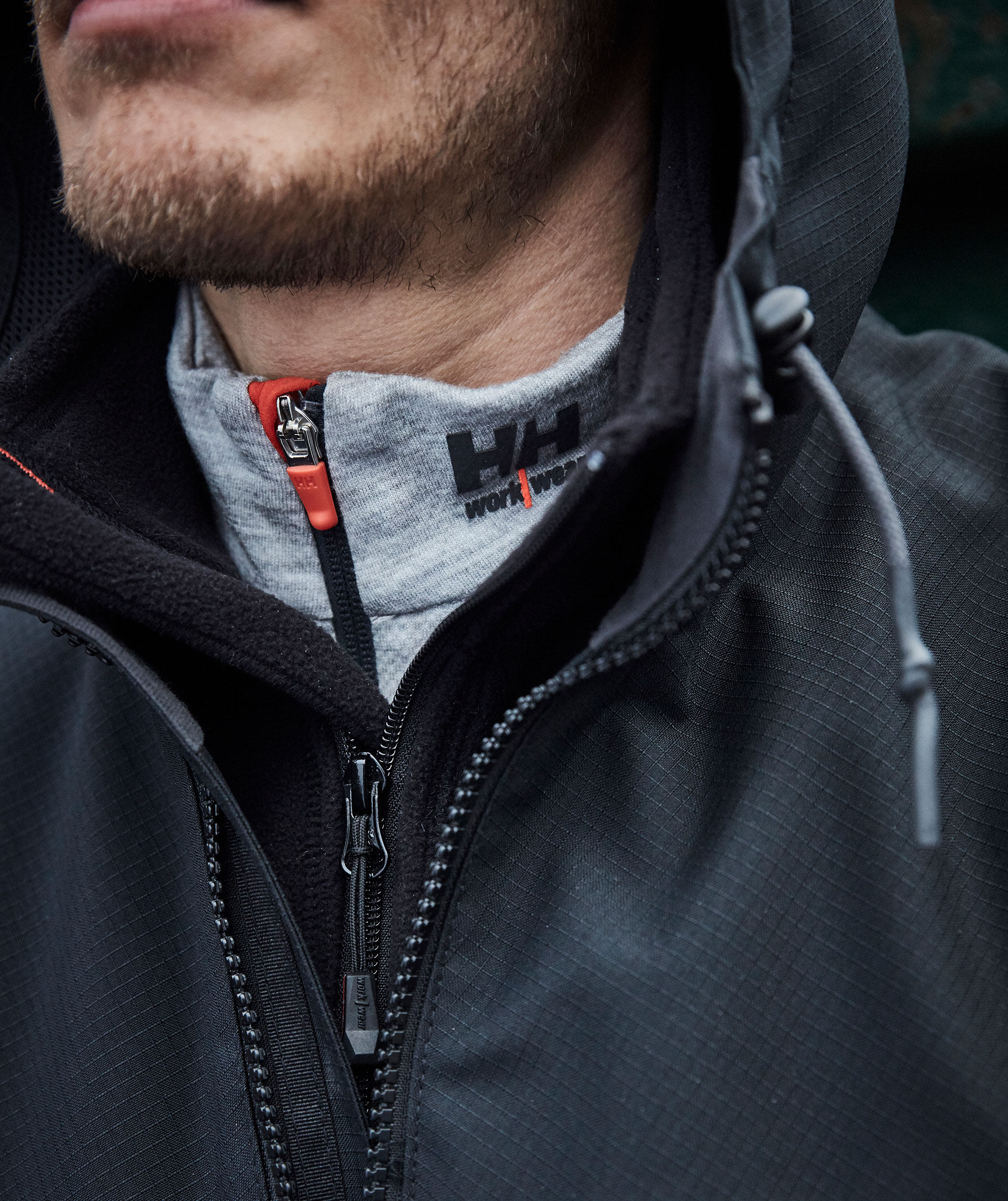 Helly Hansen Lifa half zip undershirt with merino wool, Grey Melange, large image number 2