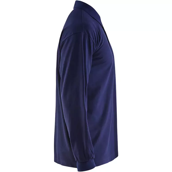 Blåkläder Anti-Flame long-sleeved polo shirt, Marine Blue, large image number 3