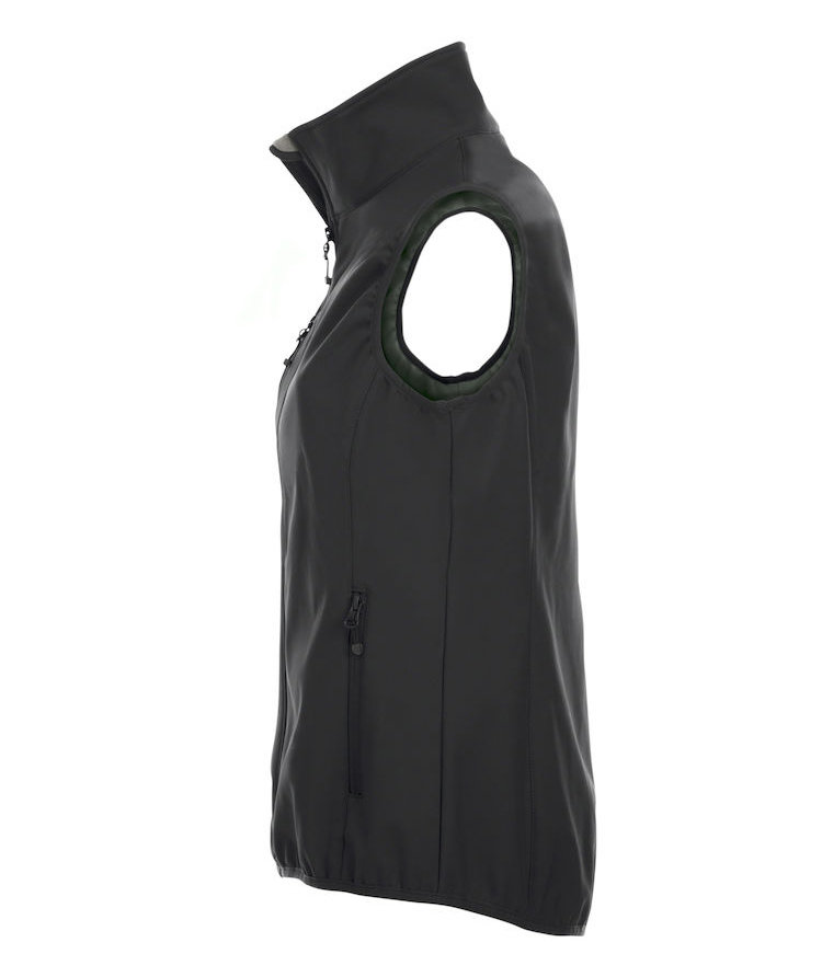 Clique Basic women's softshell vest, Black, large image number 3