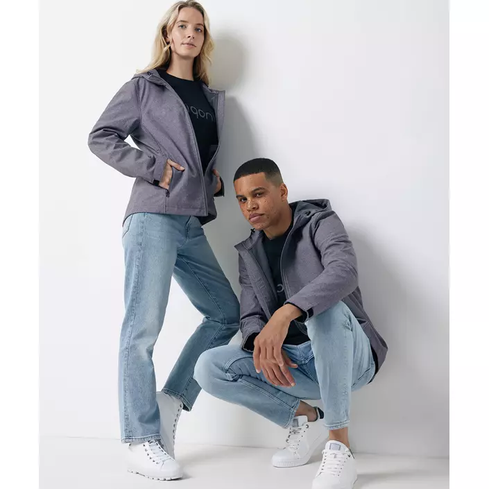 Iqoniq Makalu softshelljacka, Vulcano Heather Grey, large image number 7