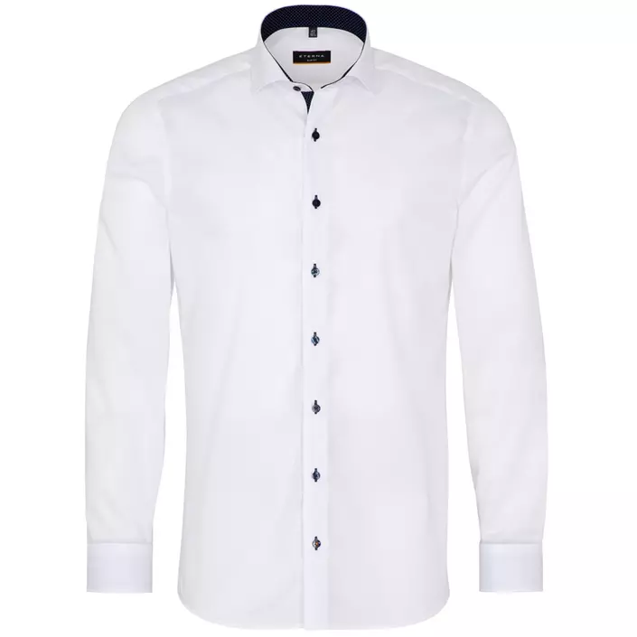 Eterna Fein Oxford Slim fit shirt, White, large image number 0