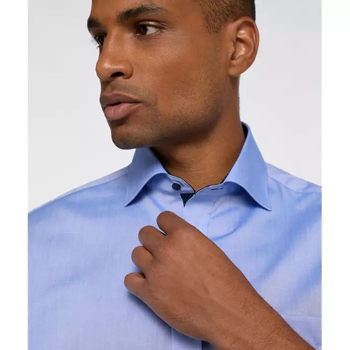 Eterna Fein Oxford Comfort Fit kortärmad skjorta, Blue, large image number 3