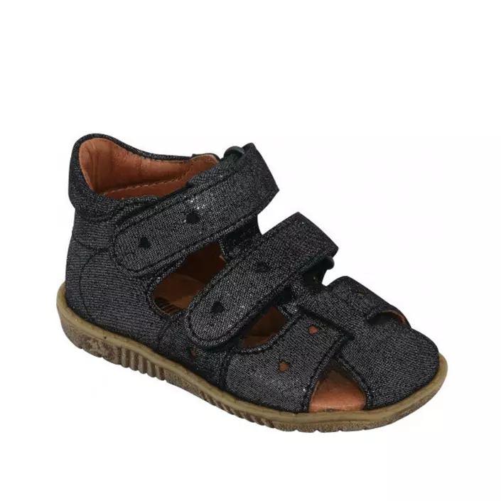 Bundgaard Rabba sandals for kids, Black Glitter, large image number 0