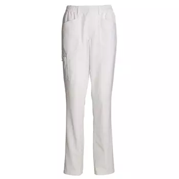 Kentaur  pull-on chefs trousers with extra leg length, White