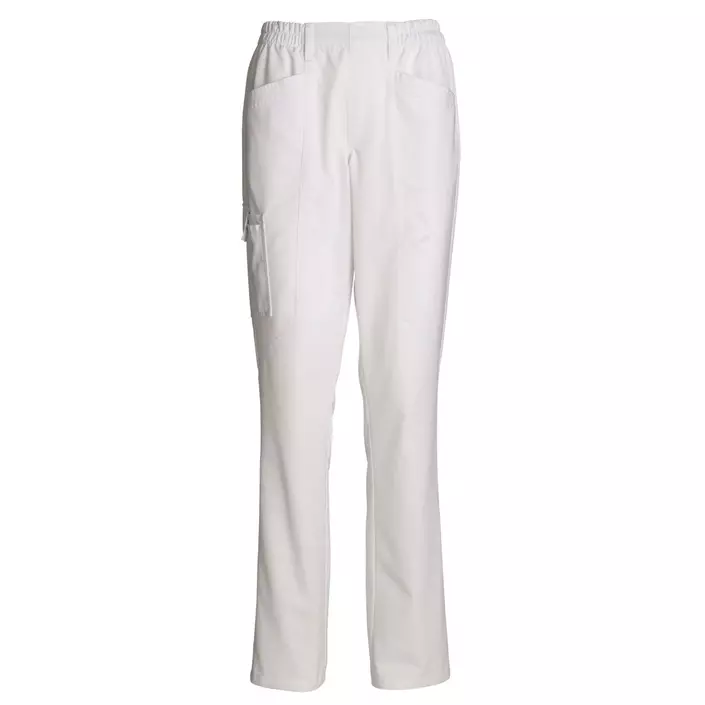 Kentaur  pull-on chefs trousers with extra leg length, White, large image number 0