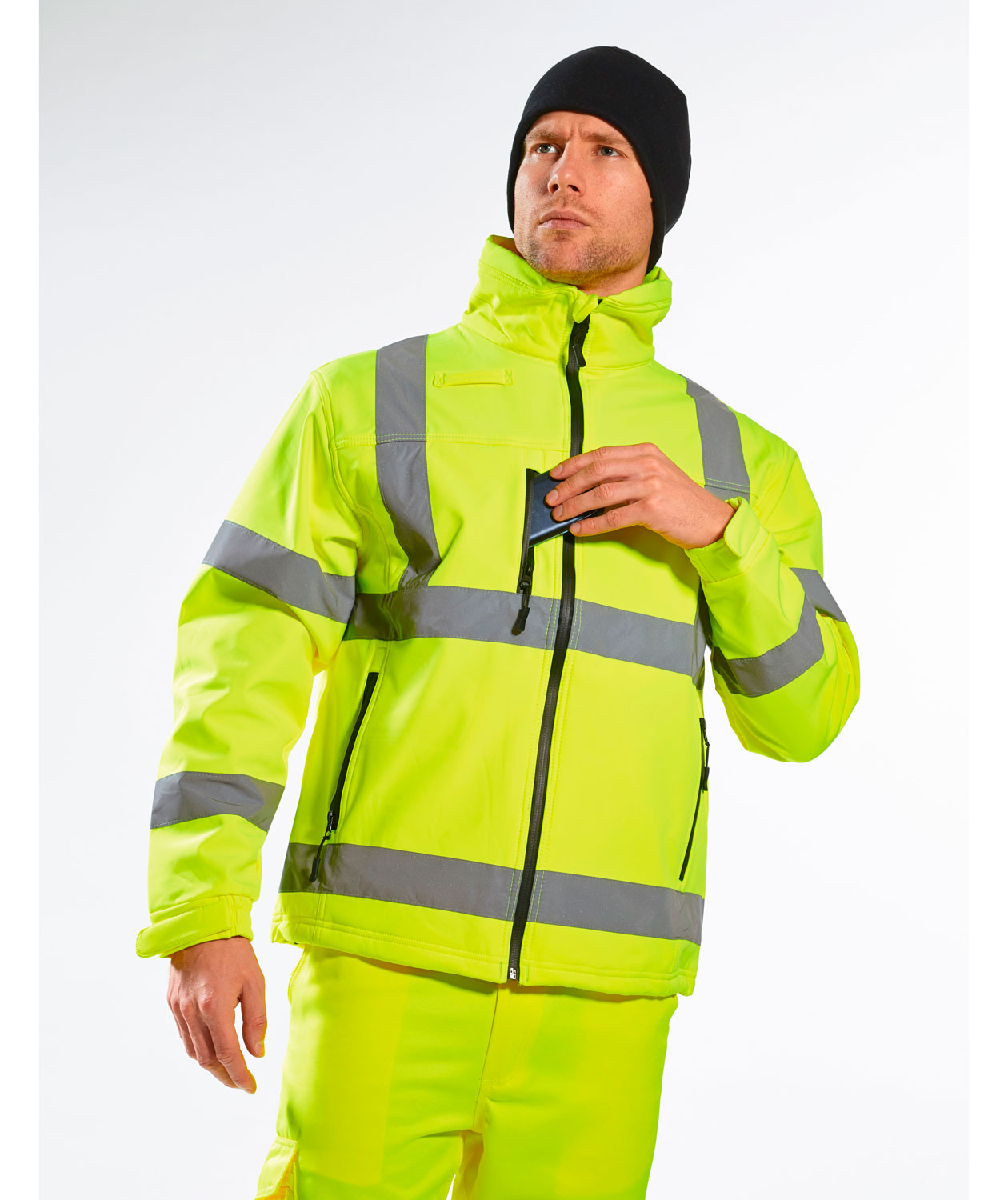 Portwest reversibel fleecem&ouml;ssor, Gul/Svart, Gul/Svart, large image number 3