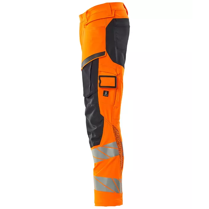Mascot Accelerate Safe work trousers full stretch, Hi-Vis Orange/Dark Marine, large image number 2