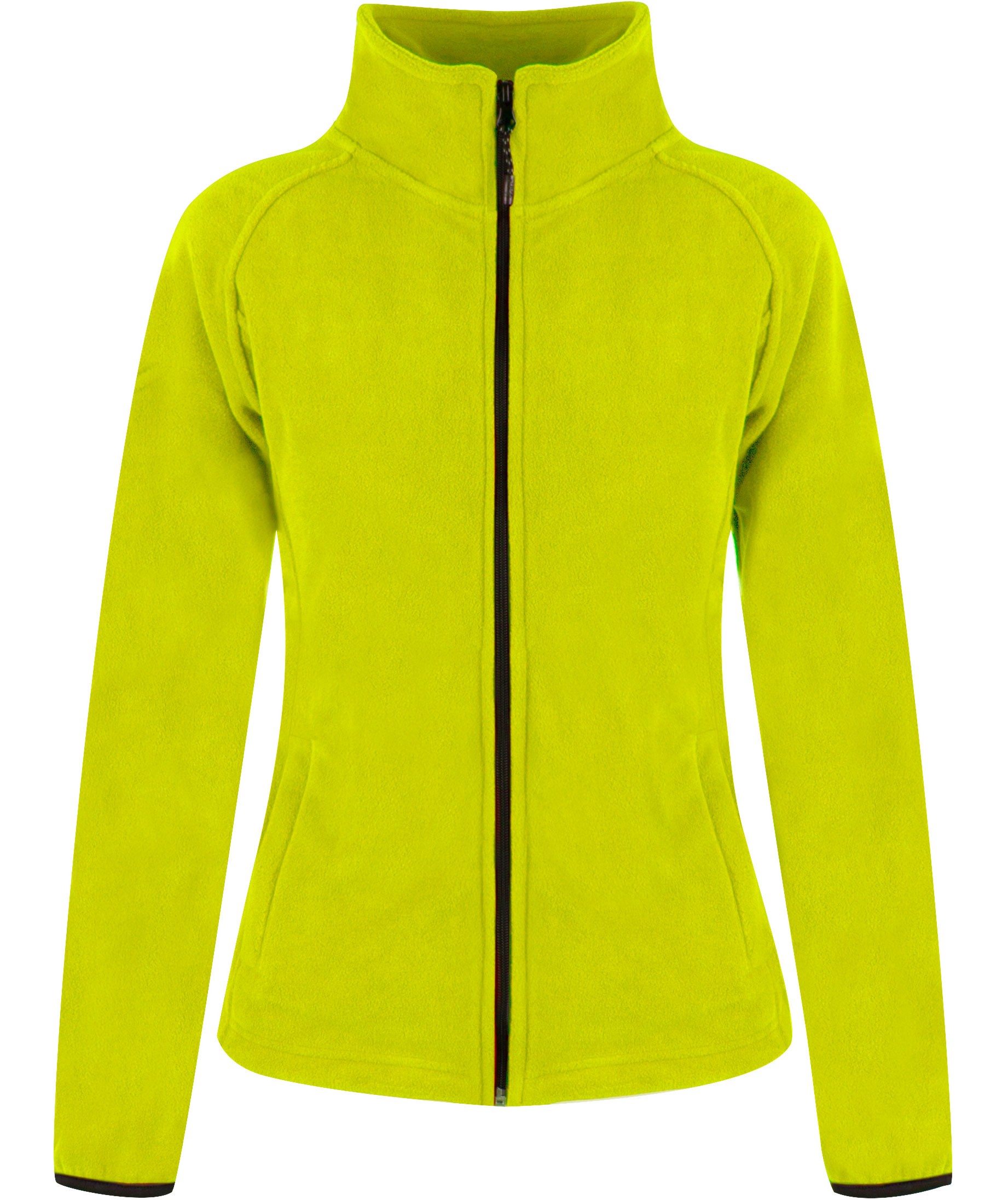 YOU Vera women's fleece jacket, Safety yellow, Safety yellow, swatch