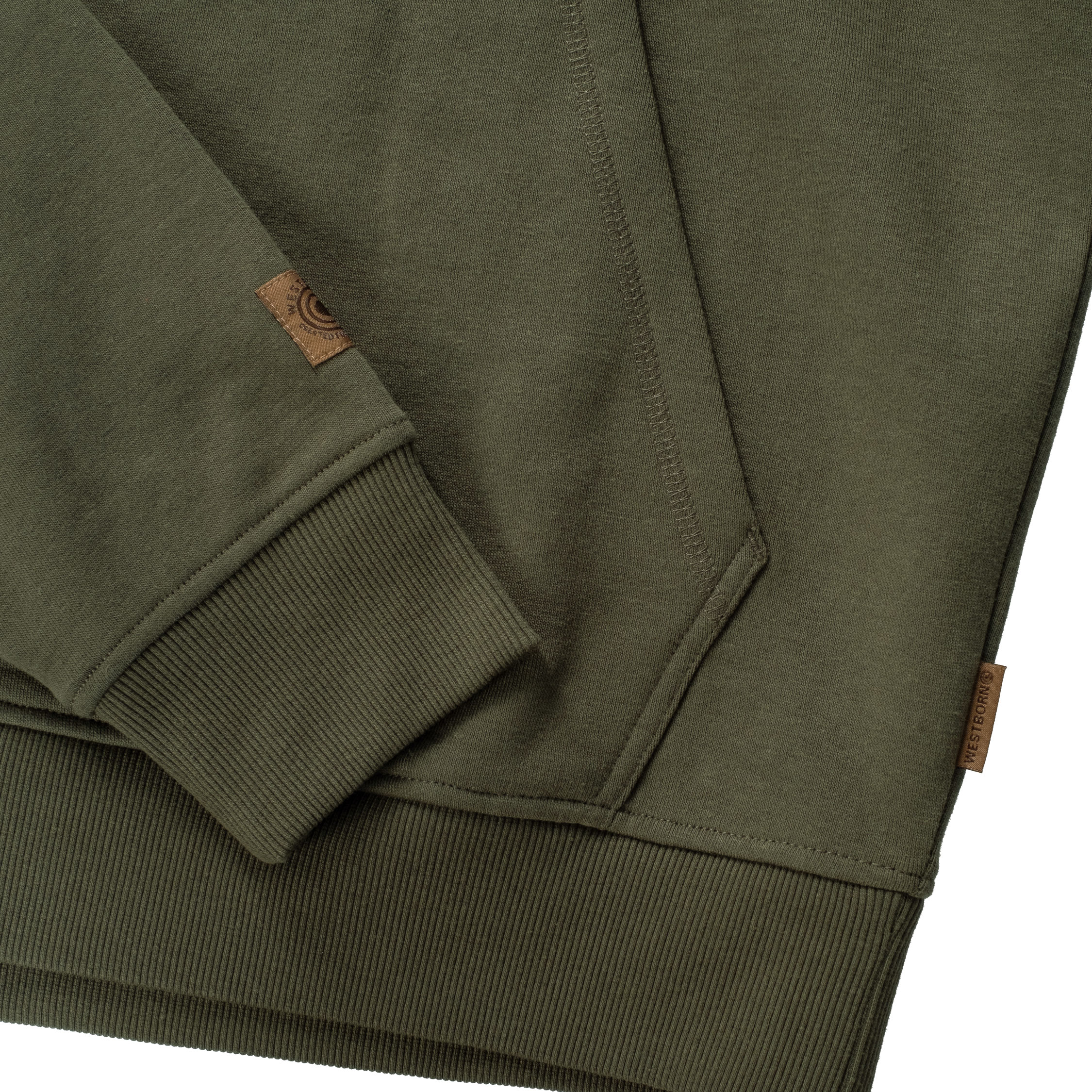 Westborn Logo hoodie, Dark Olive, large image number 3