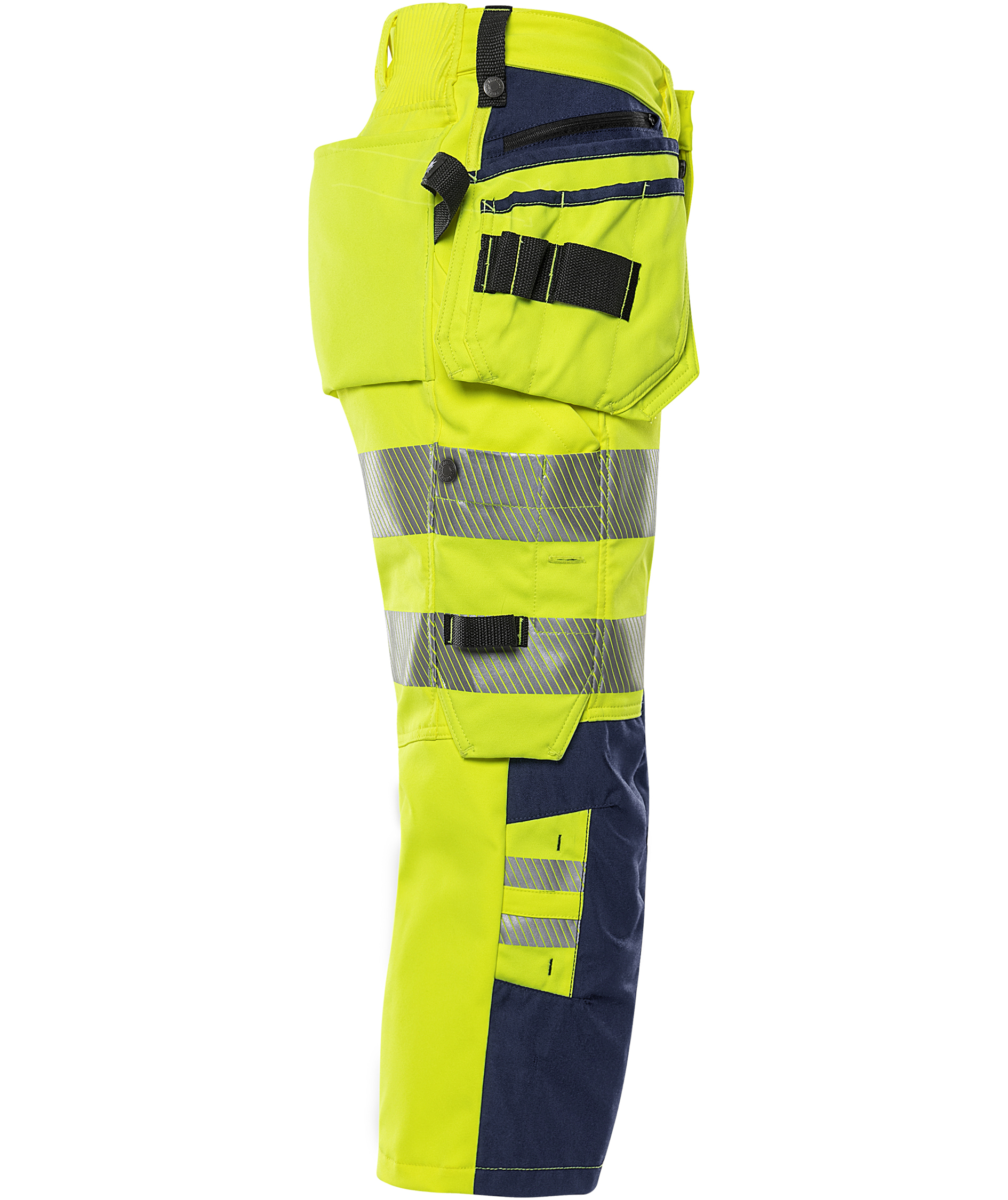 Fristads craftsman knickers 2666 GSTP, Hi-Vis yellow/marine, large image number 3