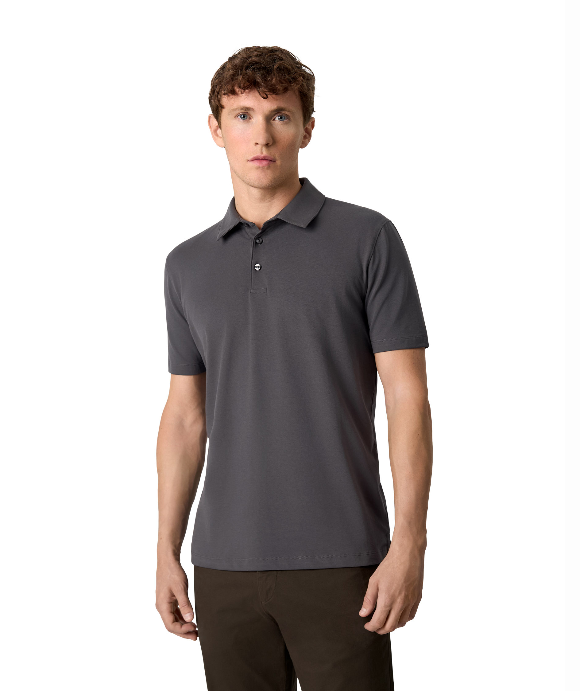 Seven Seas Organic Polo T-shirt, Silver Grey, large image number 4