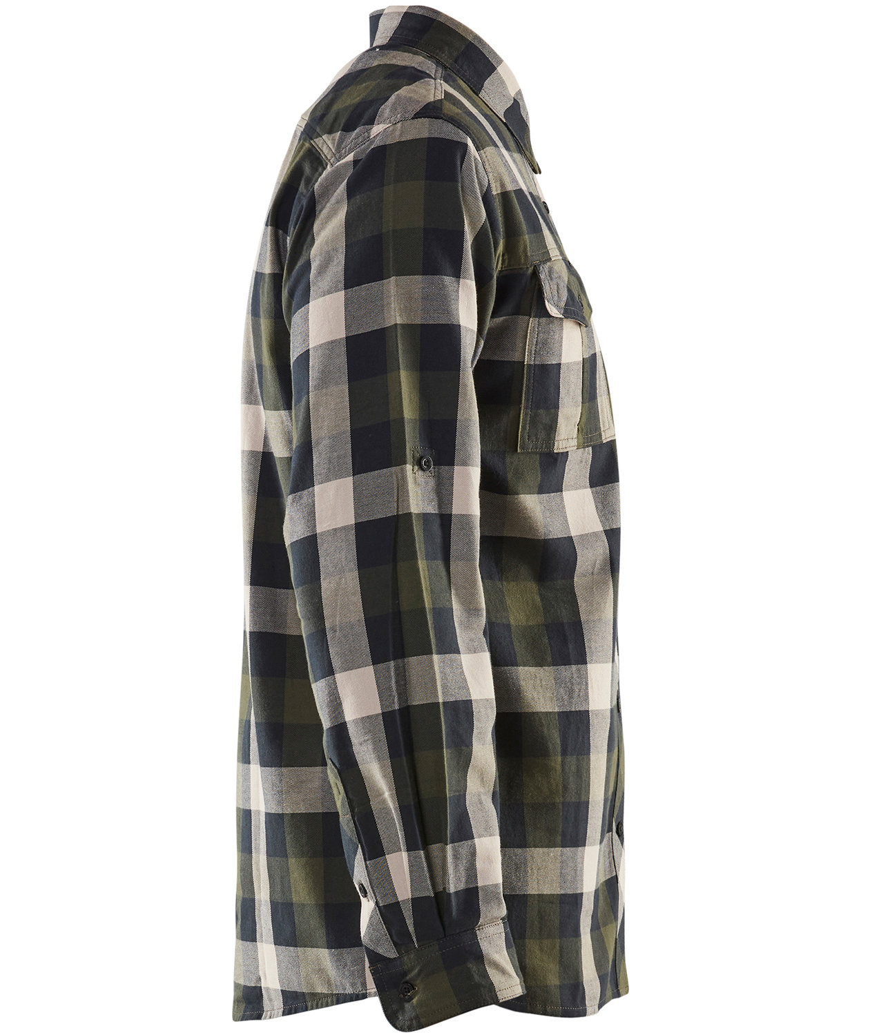 Bl&aring;kl&auml;der flanell skogsarbetare skjorta, Olivgr&ouml;n/Svart, large image number 3