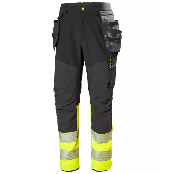 Helly Hansen ICU BRZ craftsman trousers full stretch, Ebony/Hi-Vis Yellow, large image number 0
