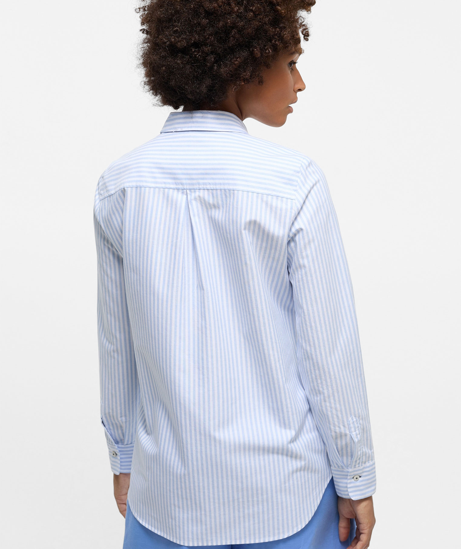 Eterna Regular Fit Oxford skjorta dam, Light blue, large image number 2