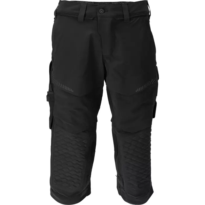 Mascot Customized 3/4-Arbeitshose full stretch, Schwarz, large image number 0