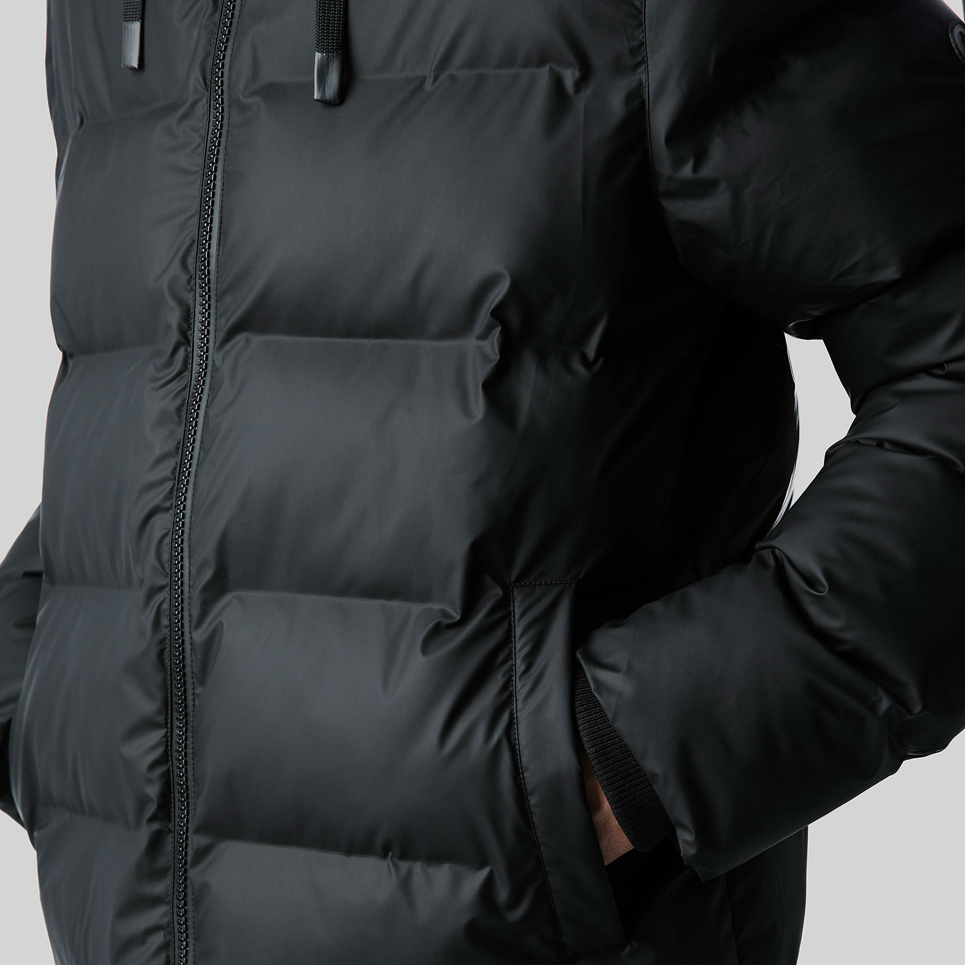 Matterhorn Shanna lang vatteret jakke, Black, large image number 5