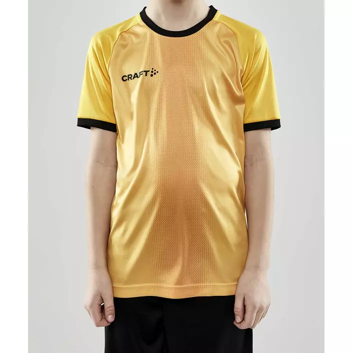 Craft Progress 2.0 Graphic Jersey T-Shirt für Kinder, Sweden Yellow/Schwarz, large image number 1