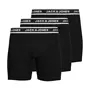 Jack & Jones JACSOLID 3-pak boxer shorts, Black