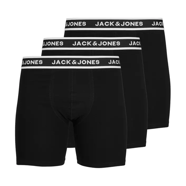 Jack & Jones JACSOLID 3-pak boxer shorts, Black, large image number 0