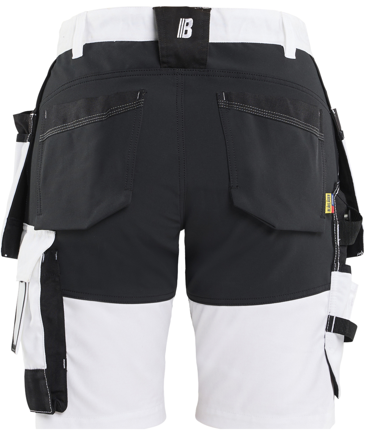 Bl&aring;kl&auml;der women's craftsman shorts, White/Black