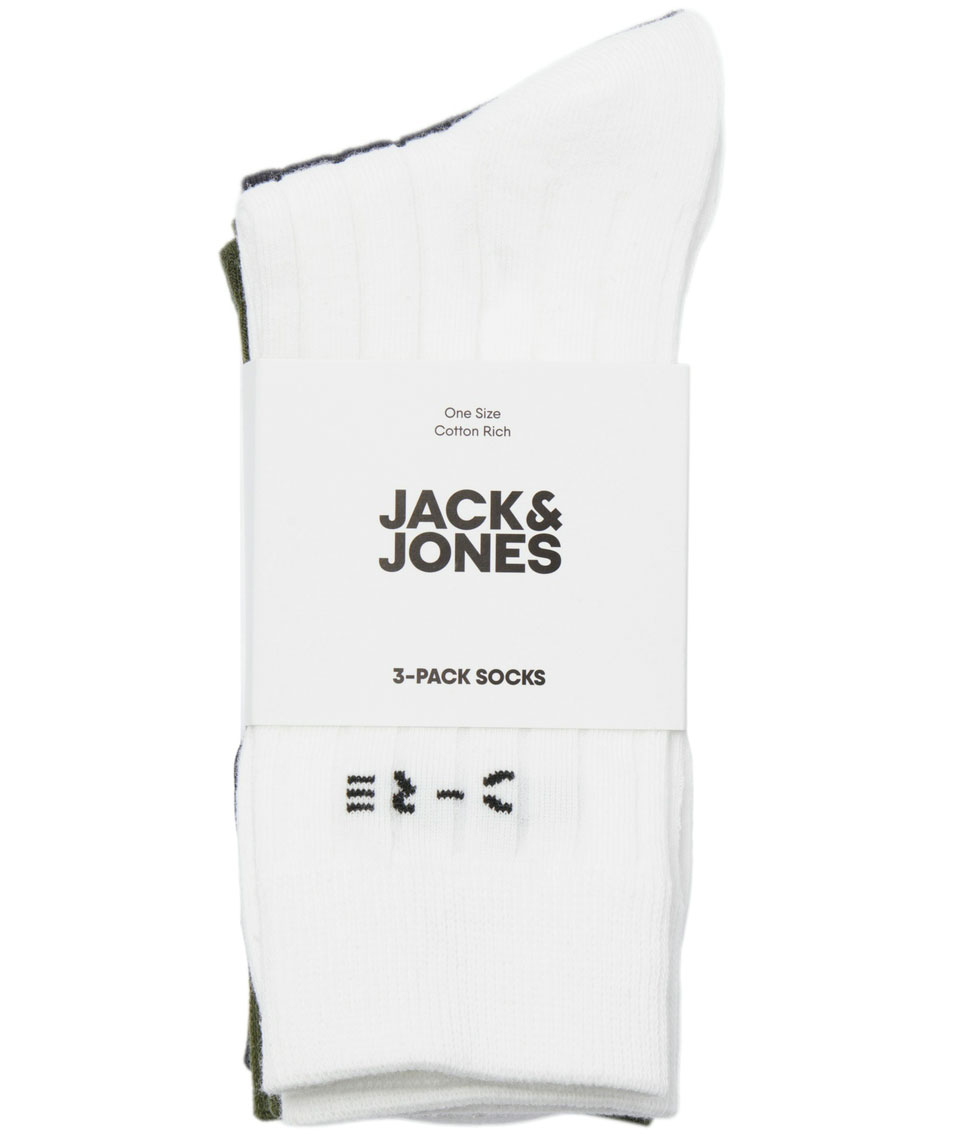 Jack & Jones JACCORE 3-pack socks, Marshmallow, Marshmallow, large image number 5