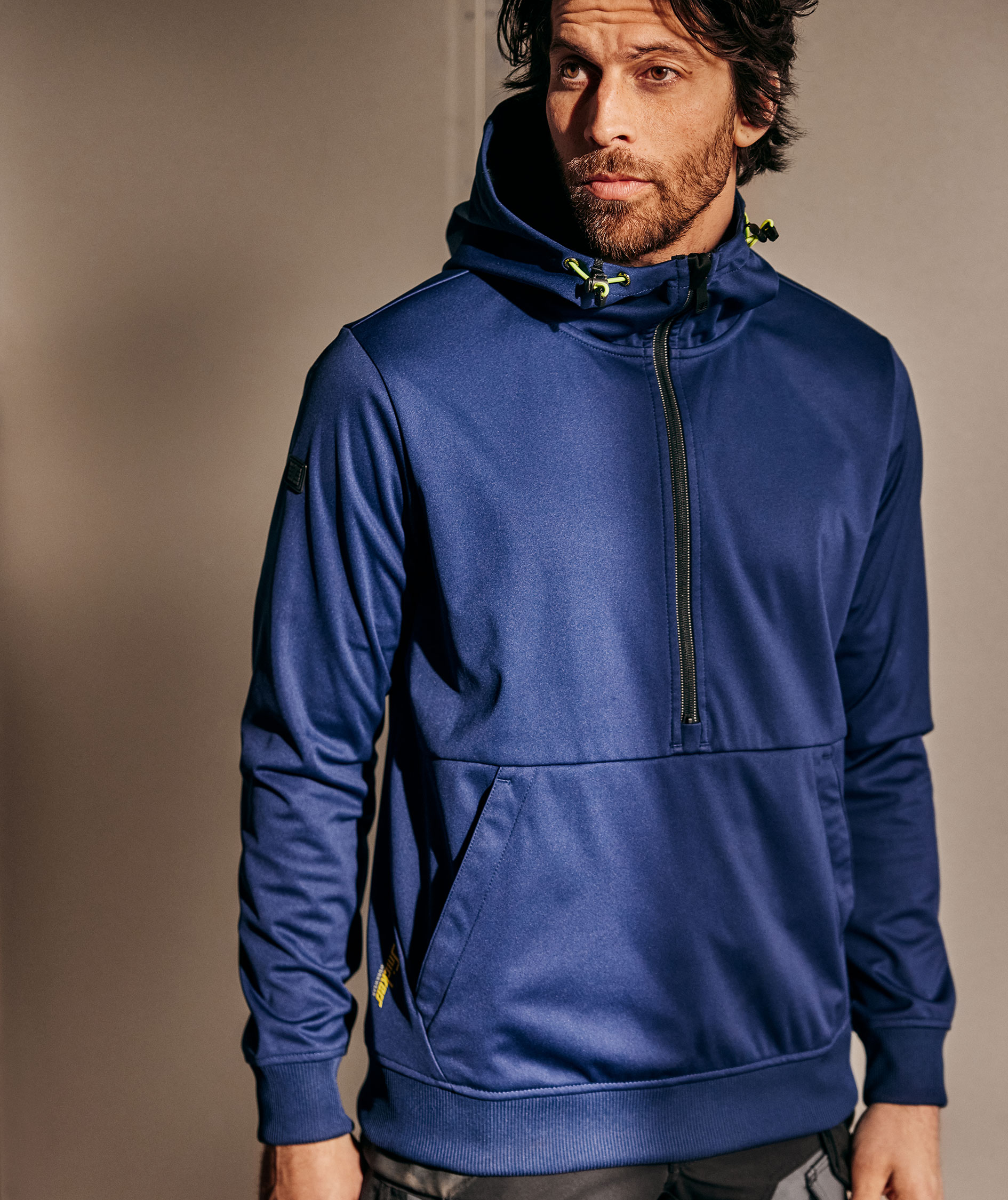 Snickers FlexiWork Windblocker Softshell Hoodie 8400, Deep Blue, large image number 9
