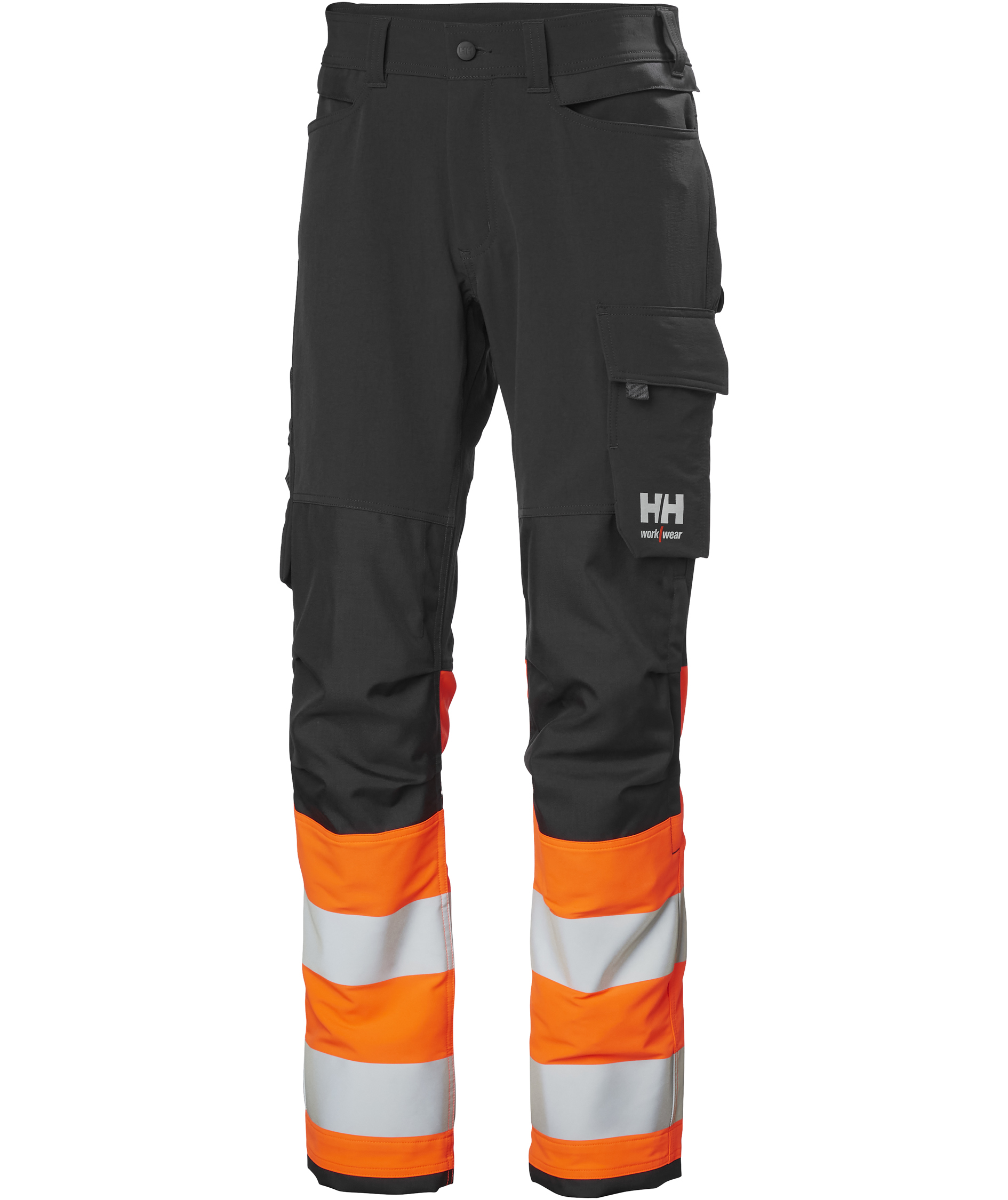 Helly Hansen Alna 4X Connect&trade; work trousers full stretch, Hi-vis Orange/Ebony, Hi-vis Orange/Ebony, swatch