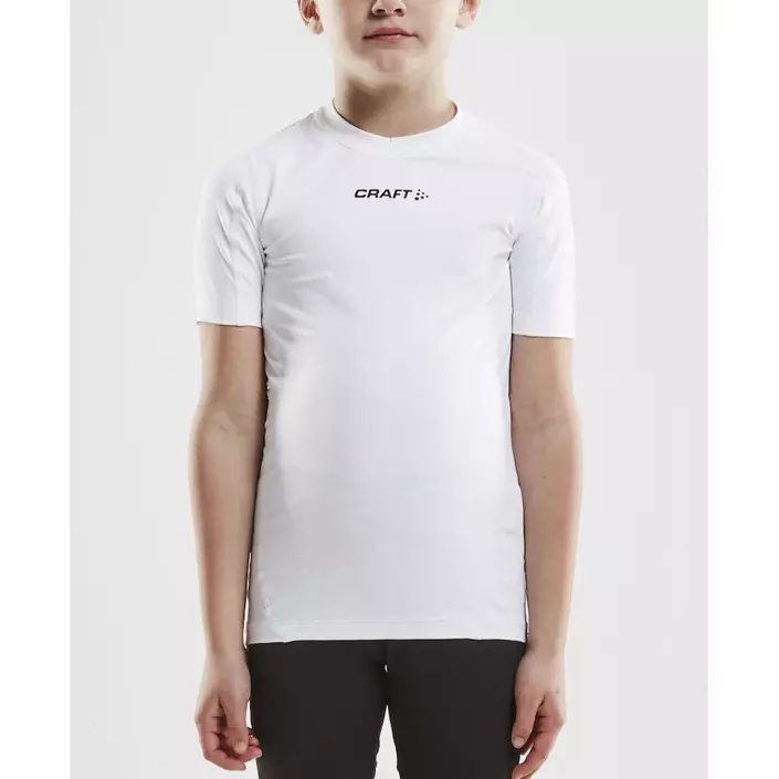 Craft Pro Control kompressions T-shirt till barn, White, large image number 1