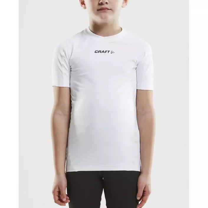 Craft Pro Control Kompressions-T-Shirt für Kinder, White, large image number 1