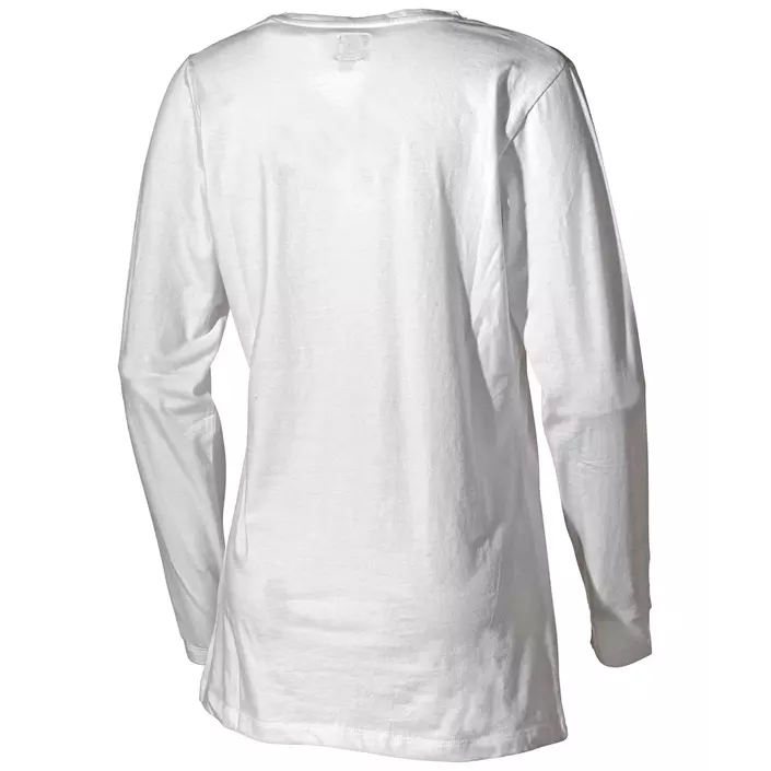 L.Brador langermet T-skjorte dame 6015B, Hvit, large image number 1