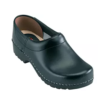 Euro-Dan PU-Wood clogs with heel cover O2, Black