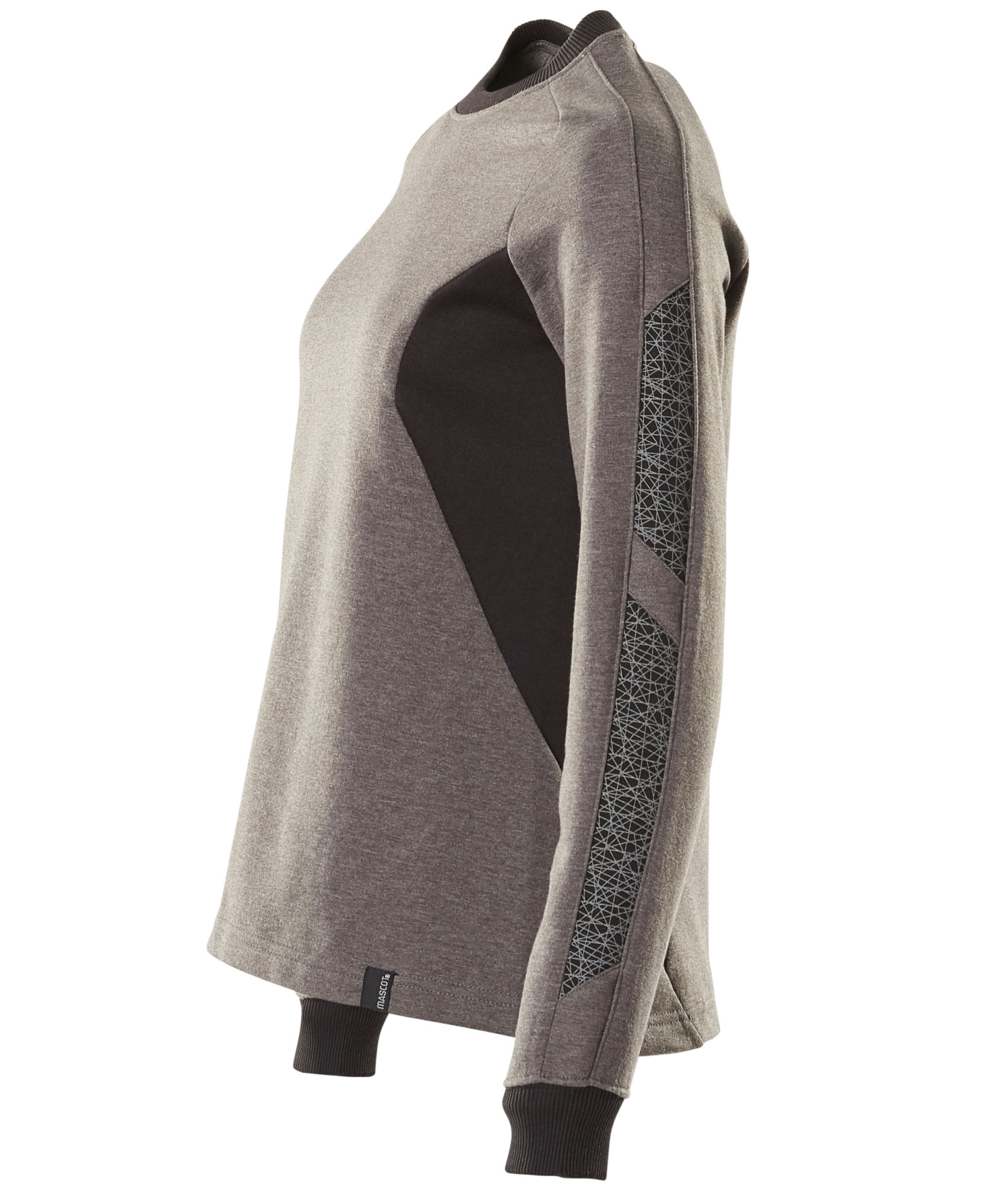 Mascot Accelerate women's sweatshirt, Dark Anthracite/Black, large image number 3