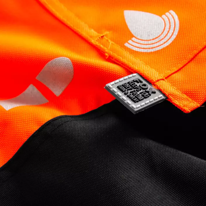 Lyngsøe håndværkerregnbukser, Hi-Vis Orange/Sort, large image number 3