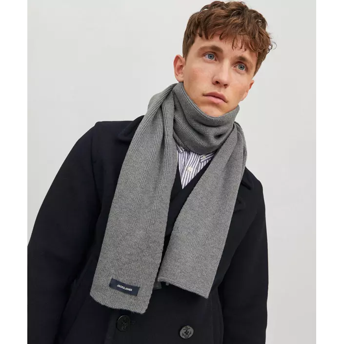Jack & Jones JACDNA scarf, Grey melange, Grey melange, large image number 1