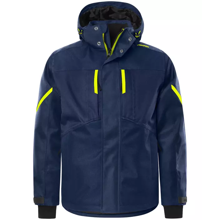 Fristads Airtech® winter jacket 4058, Marine/Hi-Vis yellow, large image number 0