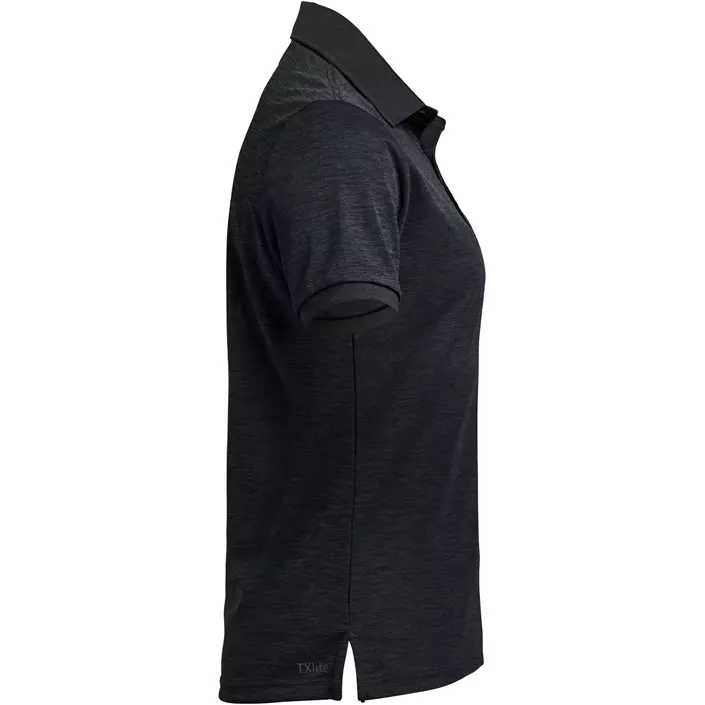 Tenson TXlite Melange Damen Poloshirt, Black, large image number 3