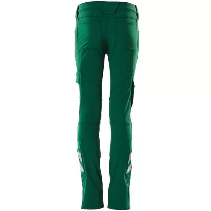 Mascot Accelerate work trousers for kids full stretch, Green, large image number 1