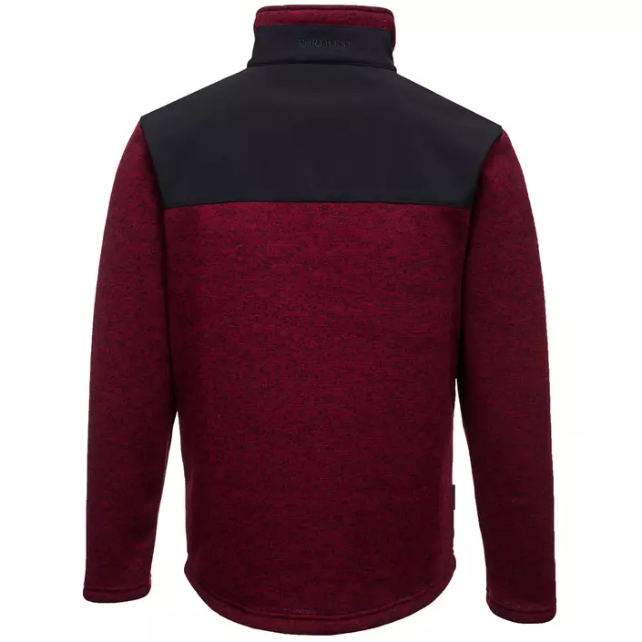 Portwest KX3 knitted fleece jacket, Red Marl, large image number 1